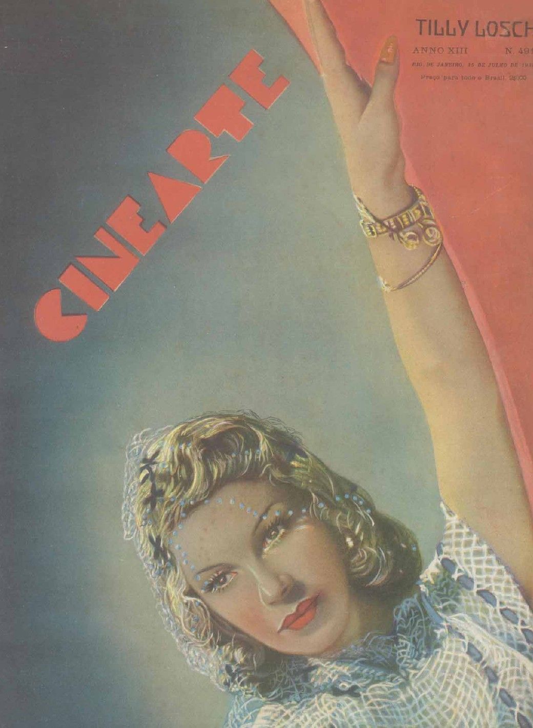 CINEARTE magazine side cover Issue 491 15 July 1938