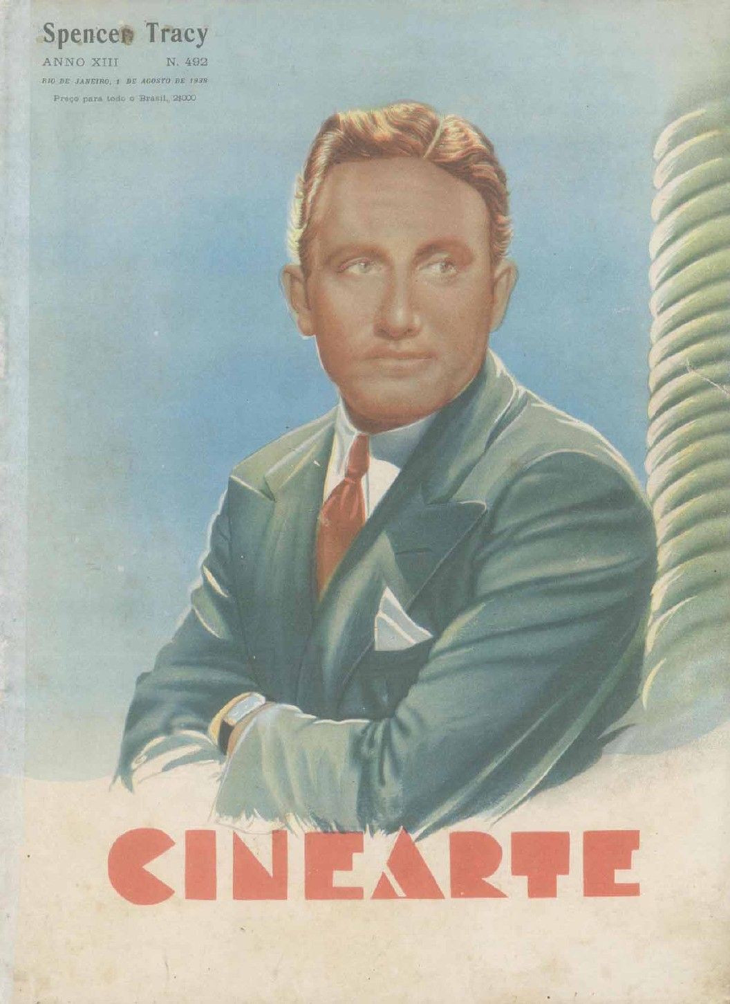 CINEARTE magazine side cover Issue 492 1 August 1938