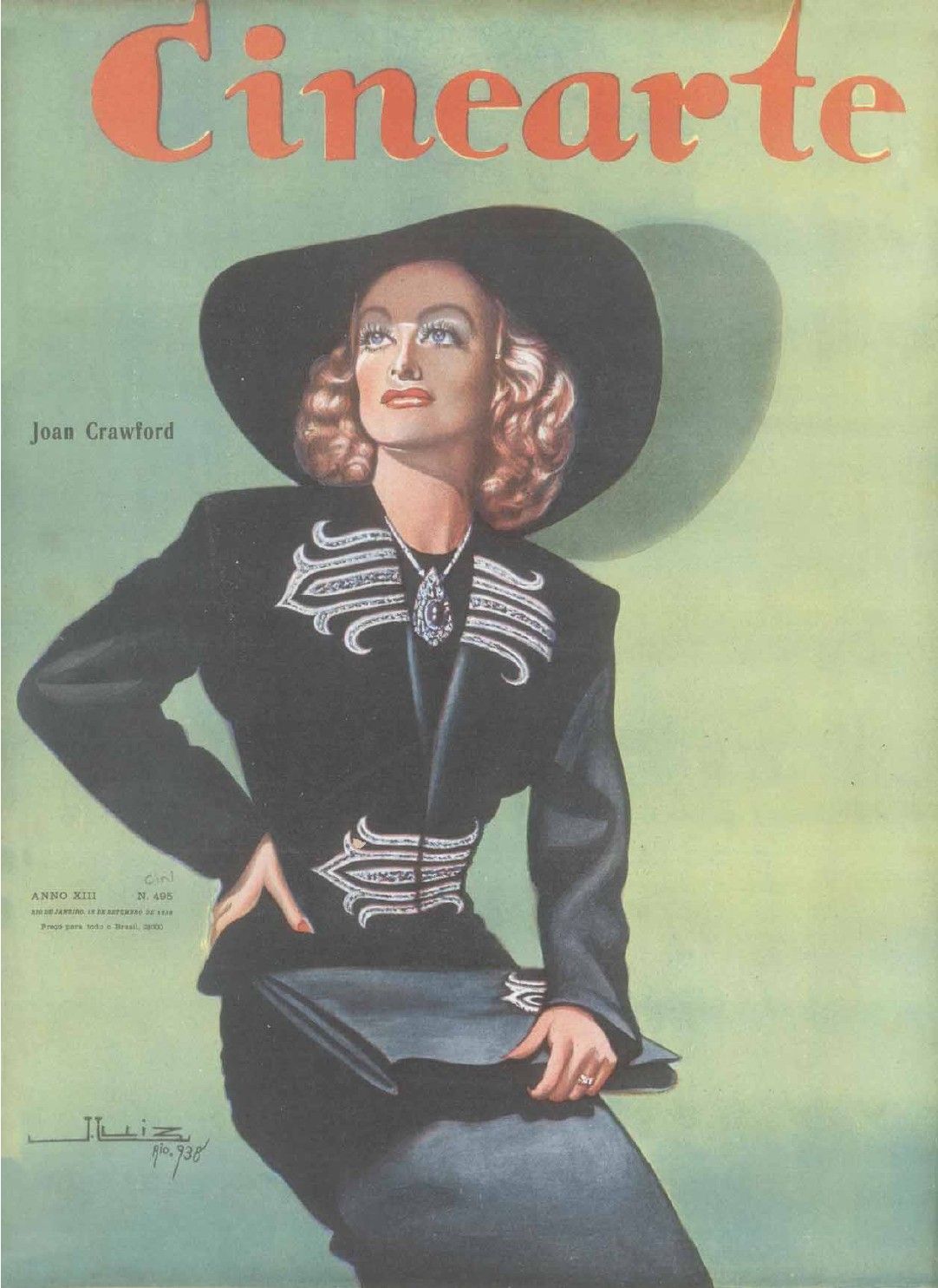 CINEARTE magazine side cover Issue 495 15 September 1938