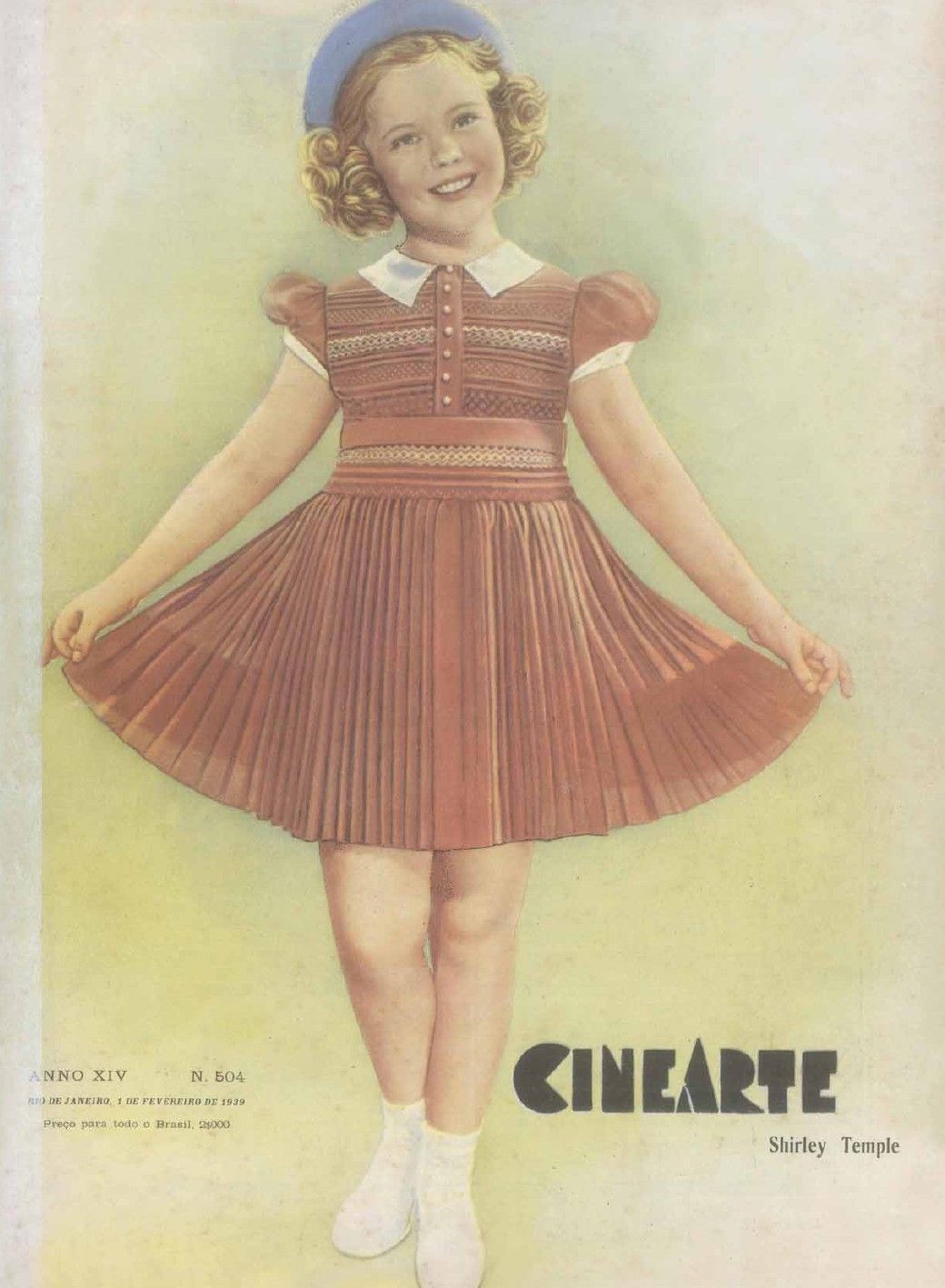 CINEARTE magazine side cover Issue 504 1 February 1939