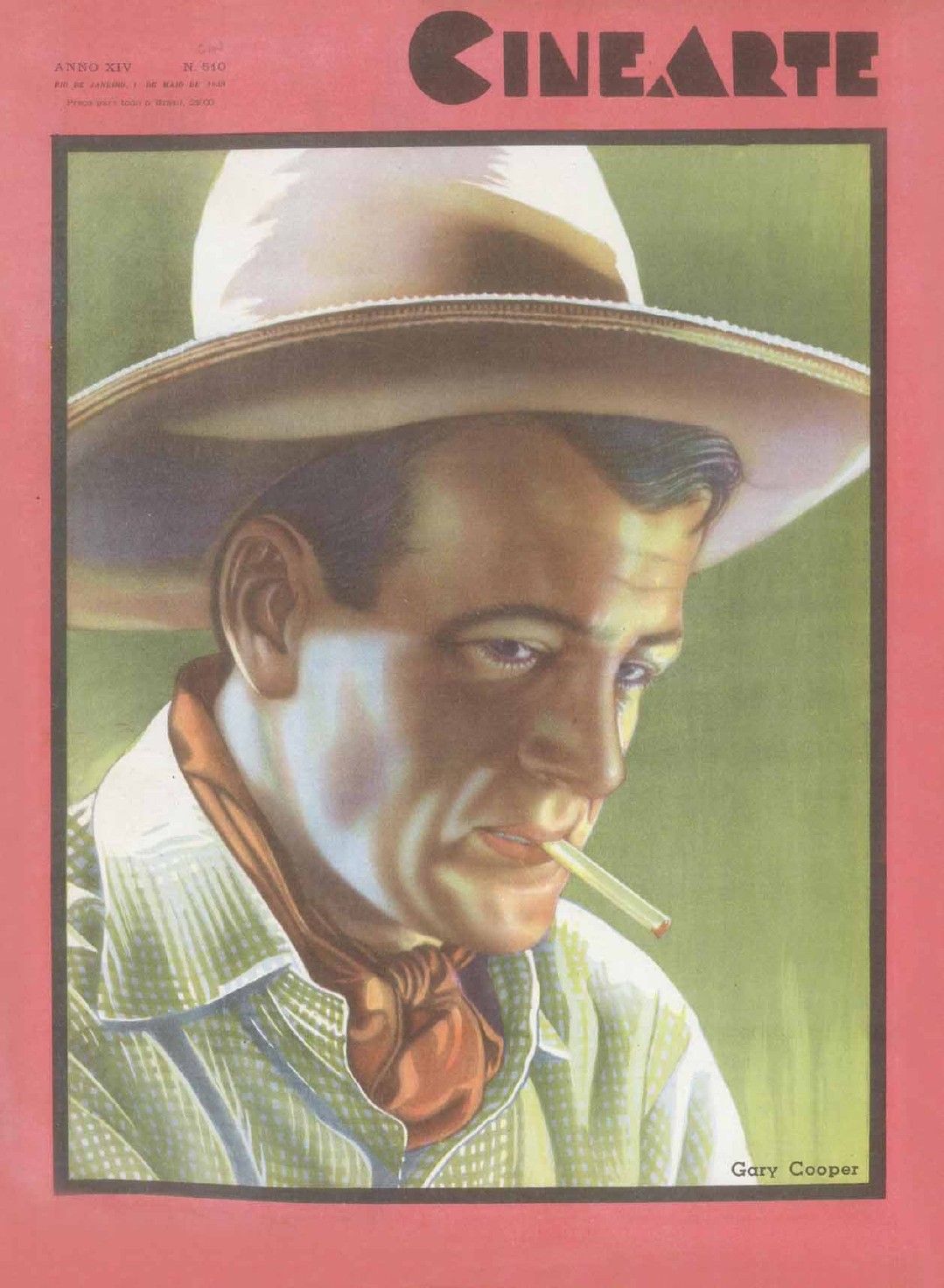 CINEARTE magazine side cover Issue 510 1 May 1939
