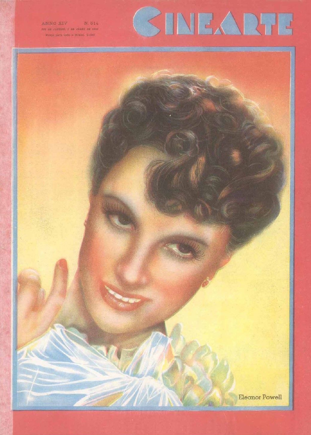 CINEARTE magazine side cover Issue 514 1 July 1939