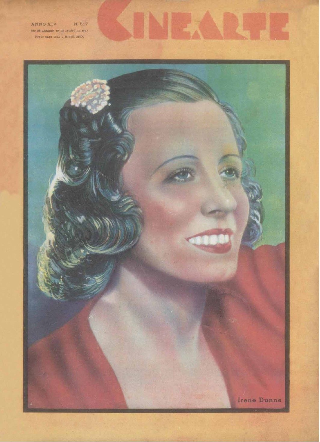 CINEARTE magazine side cover Issue 517 15 August 1939