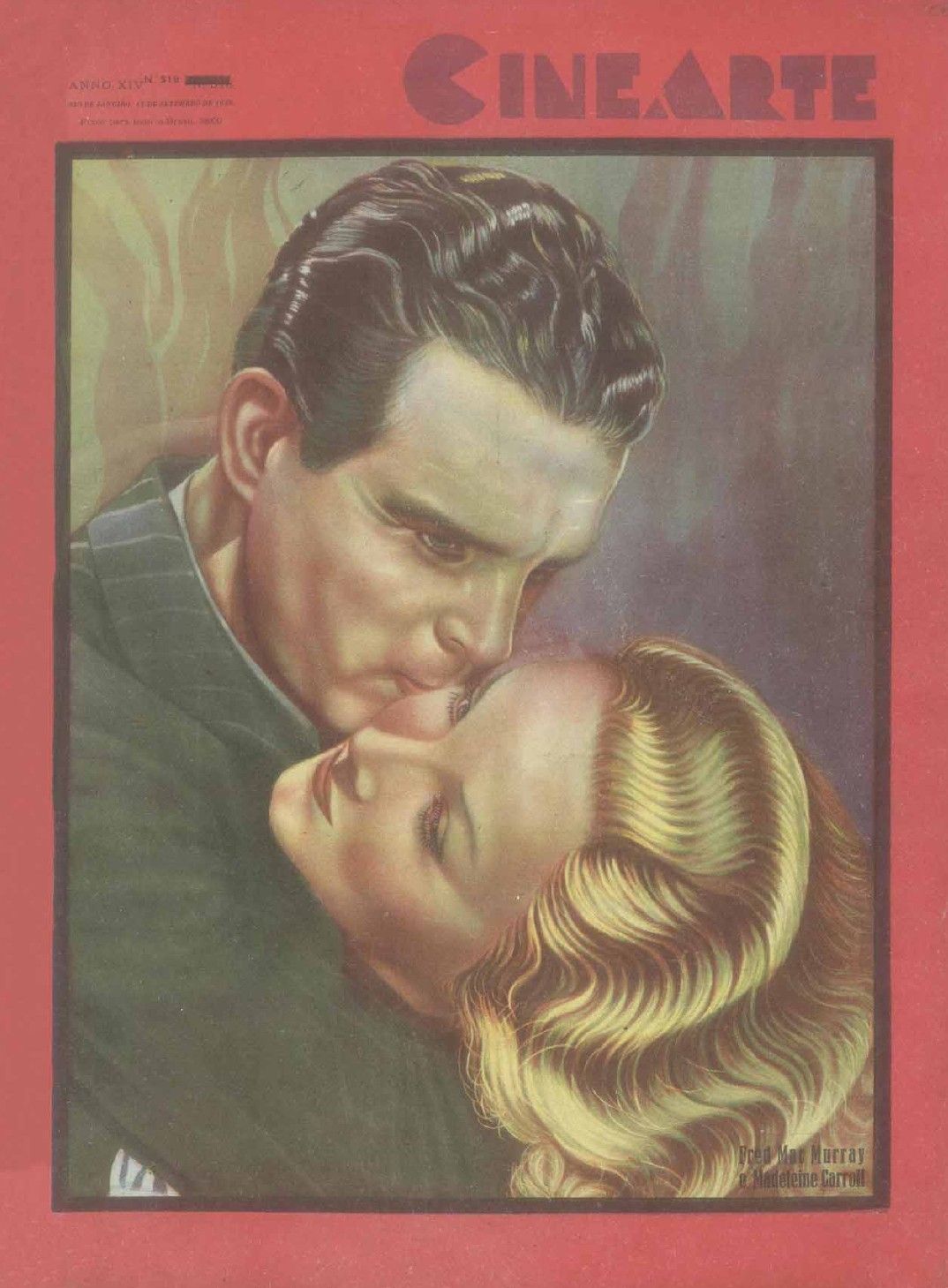 CINEARTE magazine side cover Issue 519 15 September 1939