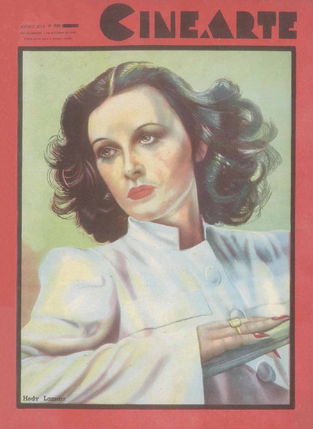 CINEARTE magazine side cover Issue 520 1 October 1939
