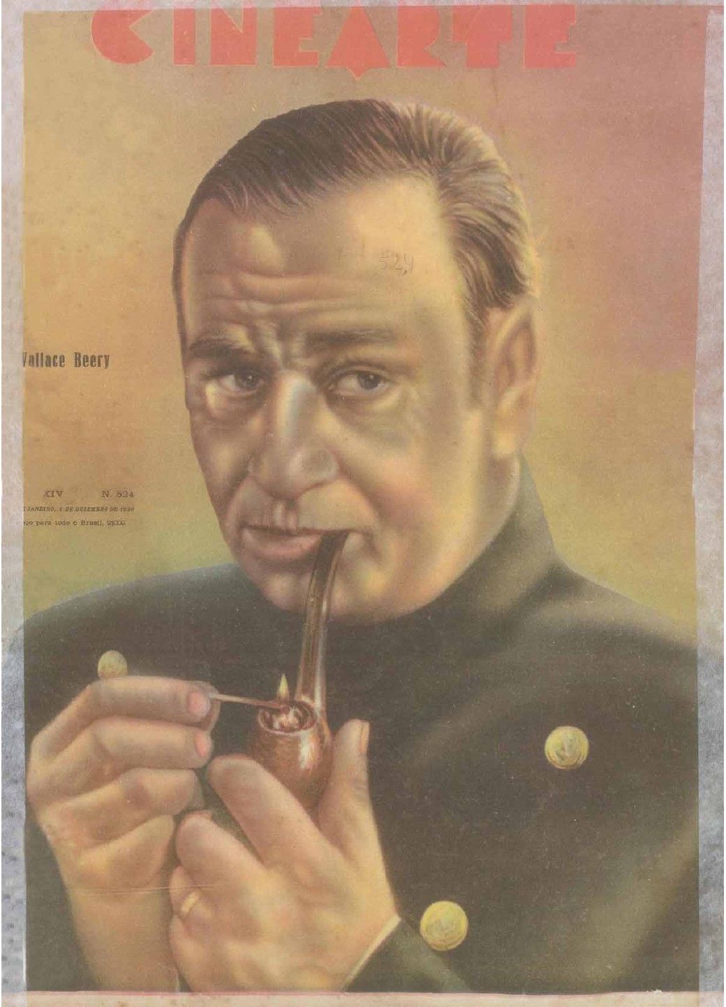 CINEARTE magazine side cover Issue 524 1 December 1939