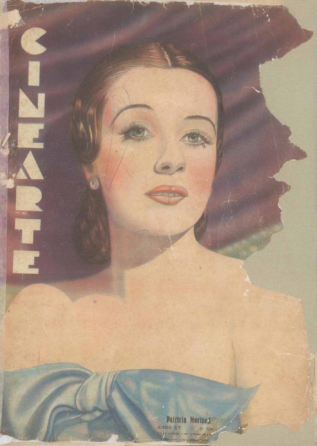 CINEARTE magazine side cover Issue 526 1 January 1940