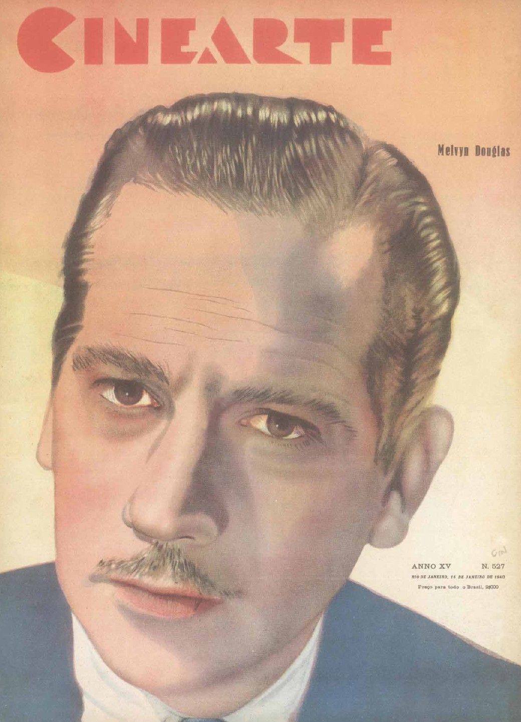 CINEARTE magazine side cover Issue 527 15 January 1940