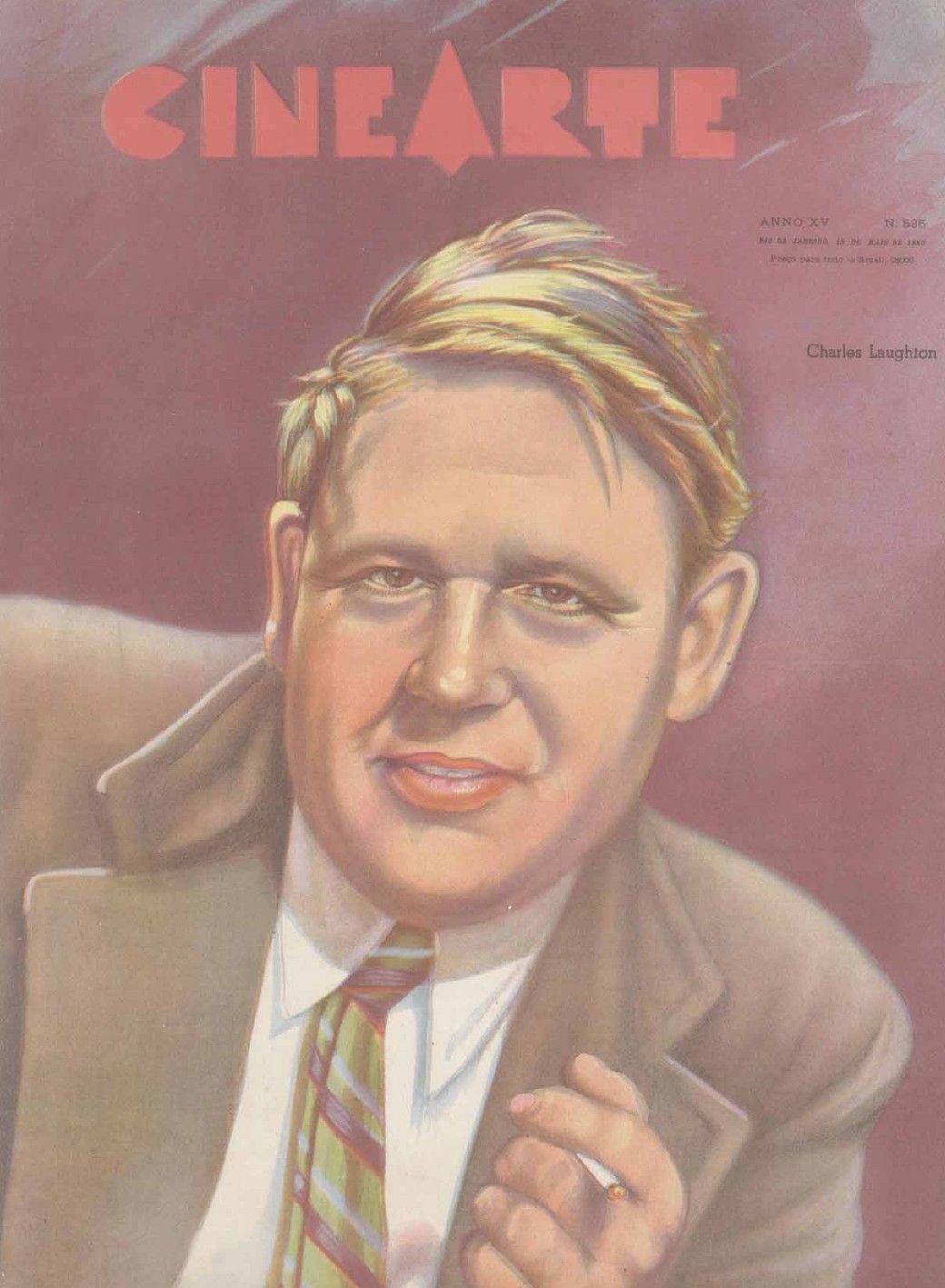 CINEARTE magazine side cover Issue 535 15 May 1940