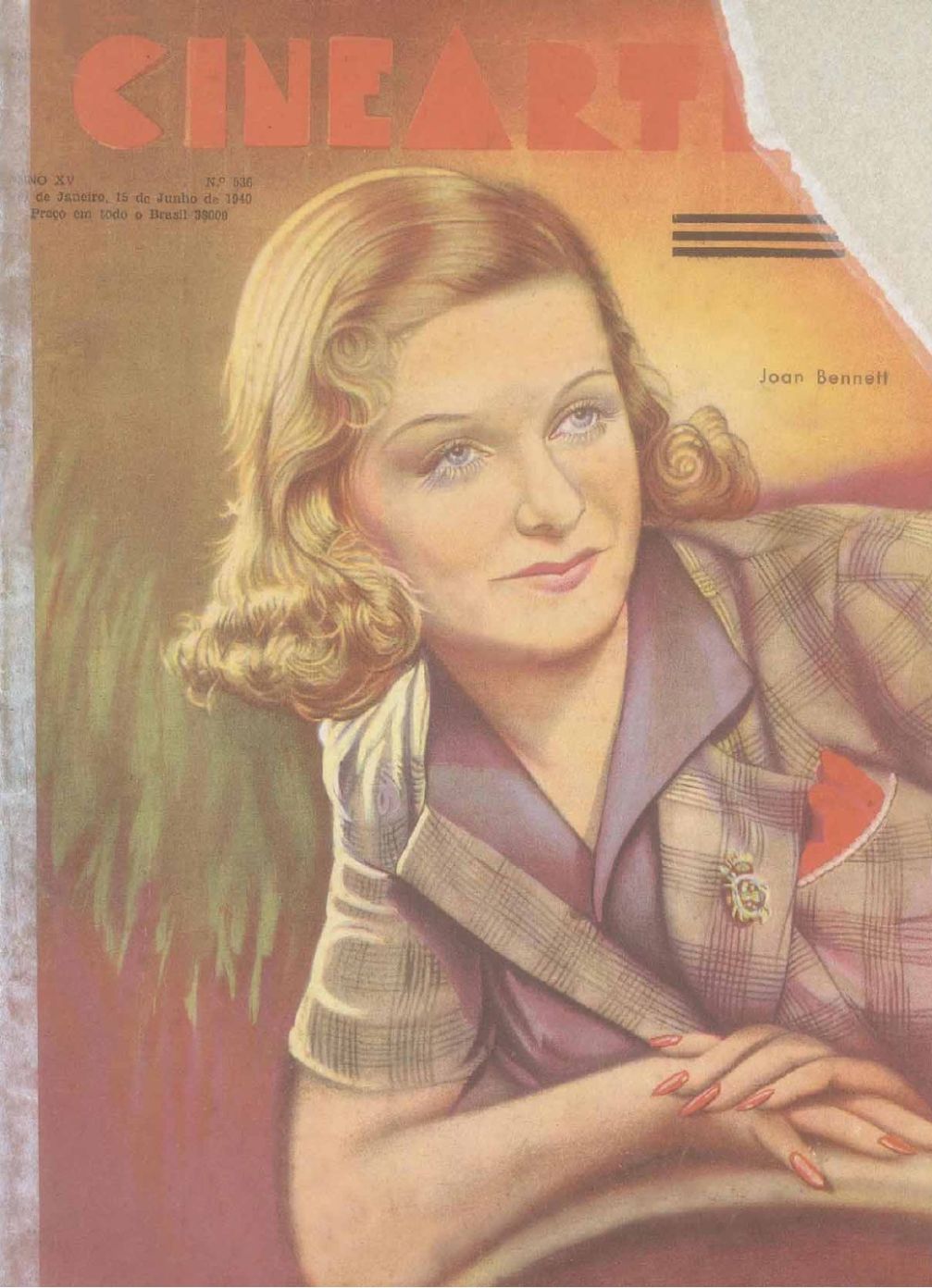 CINEARTE magazine side cover Issue 536 15 June 1940