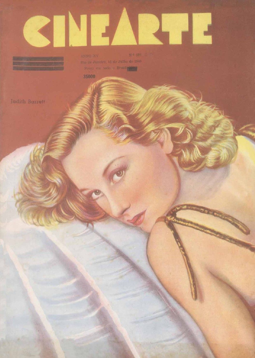 CINEARTE magazine side cover Issue 537 15 July 1940