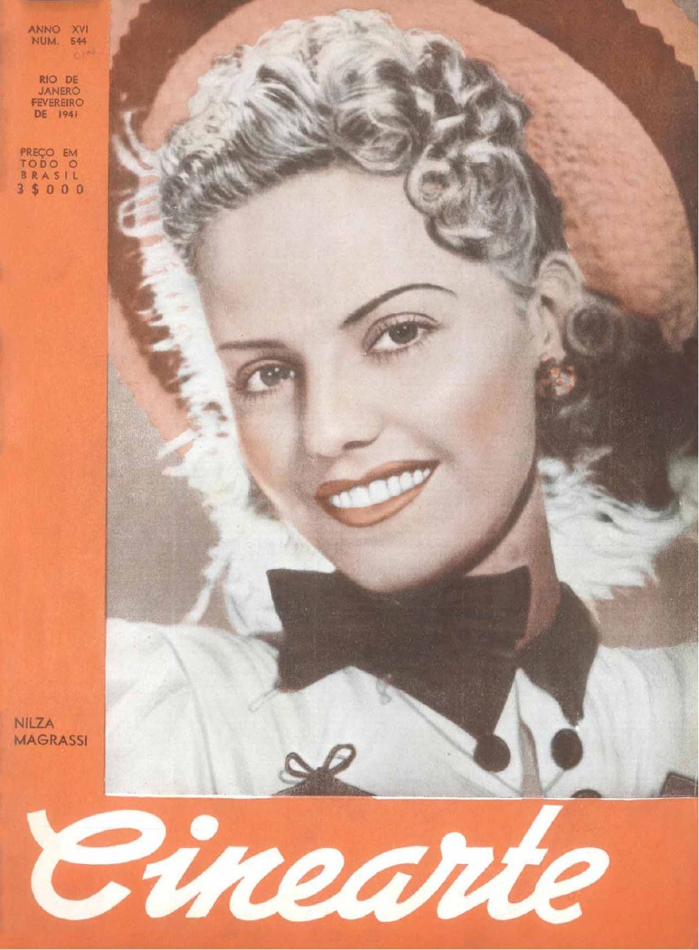 CINEARTE magazine side cover Issue 544 15 February 1941
