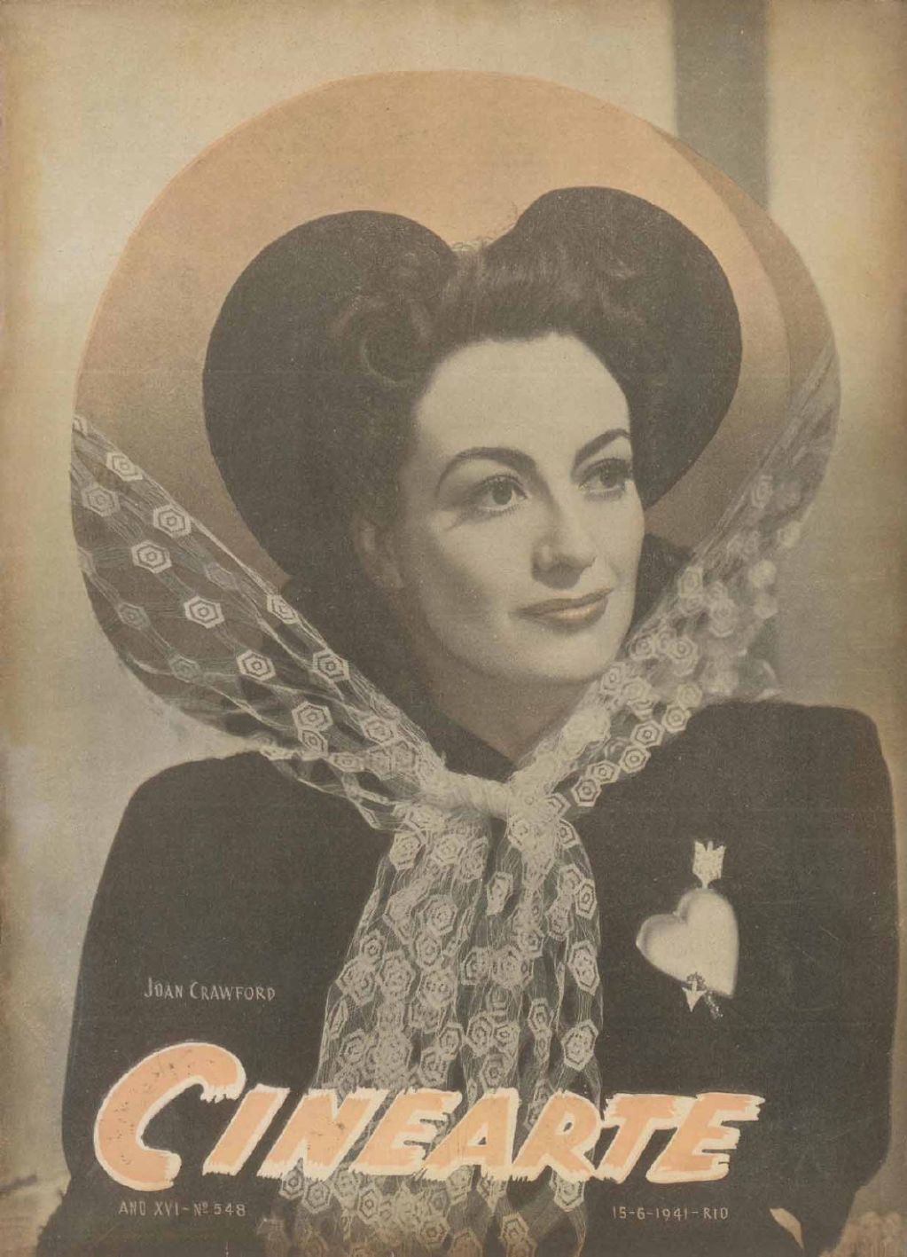 CINEARTE magazine side cover Issue 548 15 June 1941