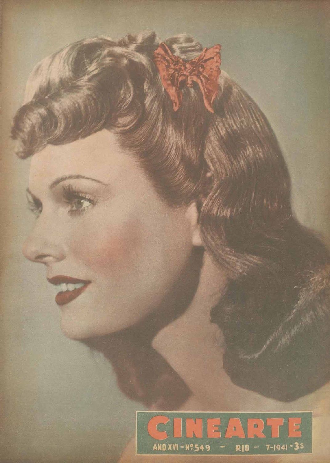 CINEARTE magazine side cover Issue 549 15 July 1941