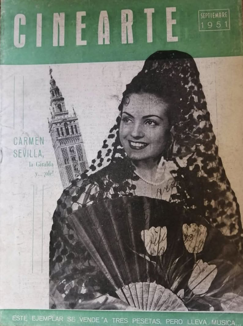 CINEARTE (Es) magazine side cover  September 1951