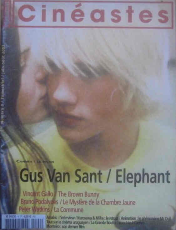 CINEASTES magazine side cover Issue 9  June/August 2003