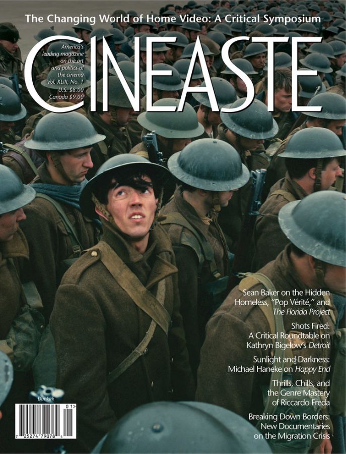 CINEASTE magazine side cover Winter 2017