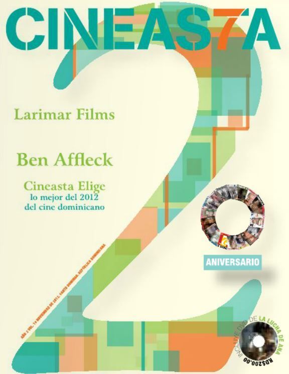 CINEASTA magazine side cover Issue 19 November 2012