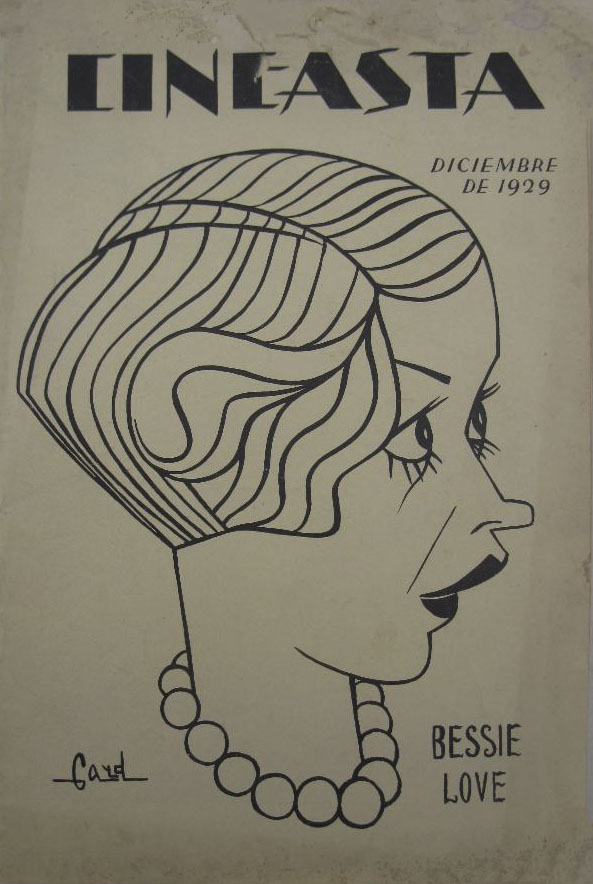 CINEASTA (MGM) magazine side cover Issue 12  December 1929