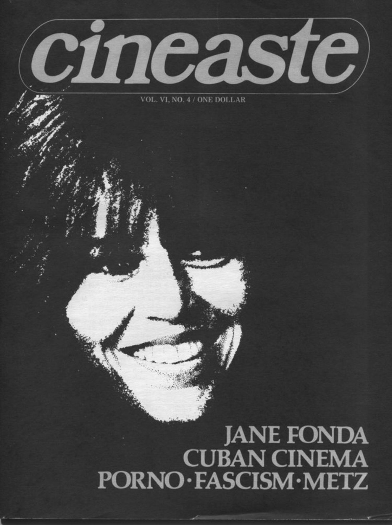 CINEASTE magazine side cover Issue 23  Vol 6 #4 December 1974