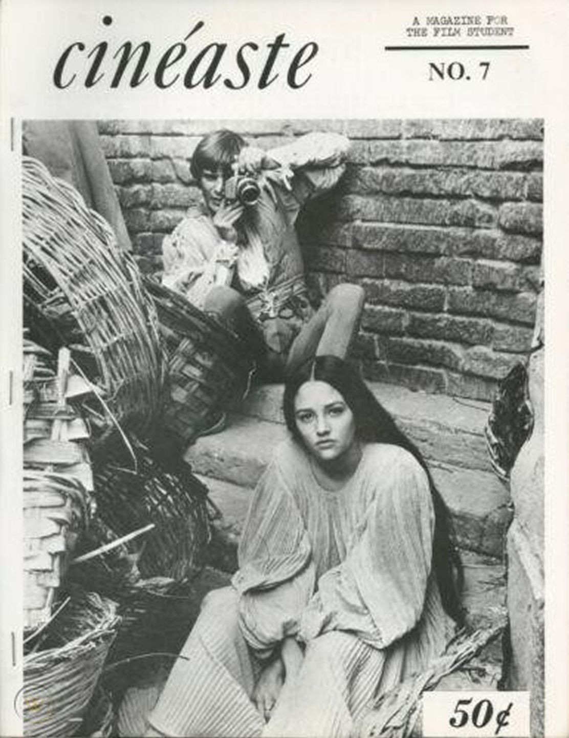 CINEASTE magazine side cover Issue 7 Vol 2 #4 March 1969