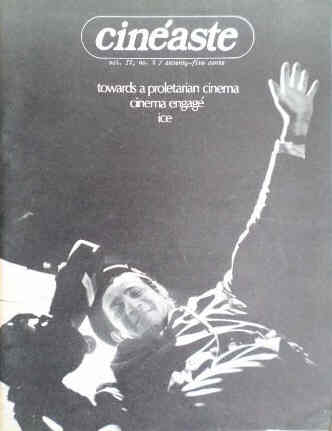 CINEASTE magazine side cover Issue 13 Vol 4 #2 September 1970