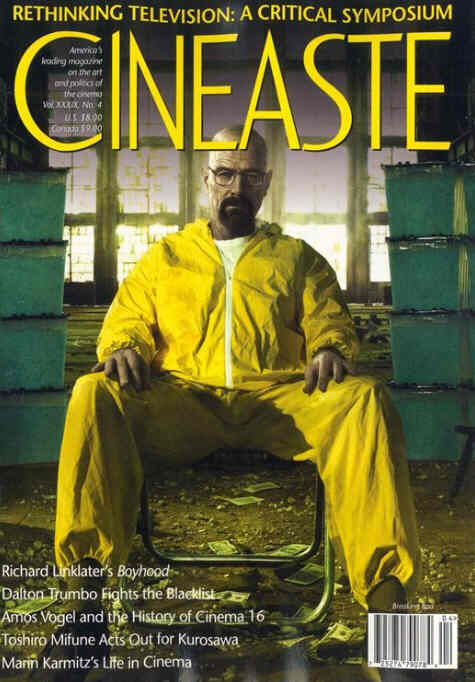CINEASTE magazine side cover  vol 39 # 4 Fall 2014