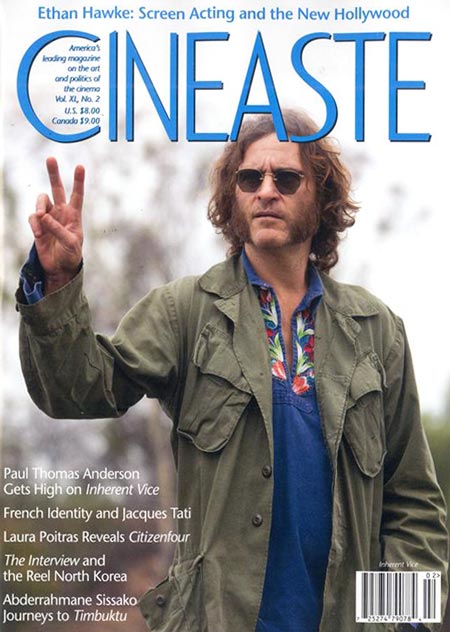 CINEASTE magazine side cover Spring 2015