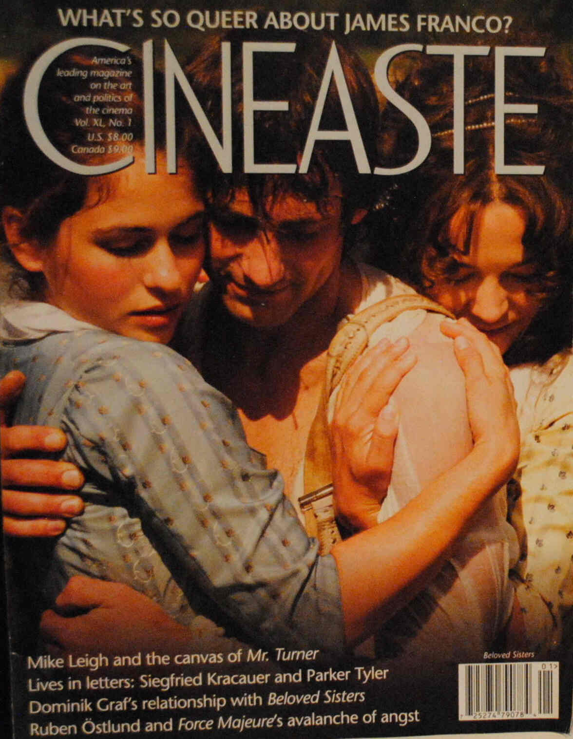 CINEASTE magazine side cover  Vol 40 # 1 Winter 2014