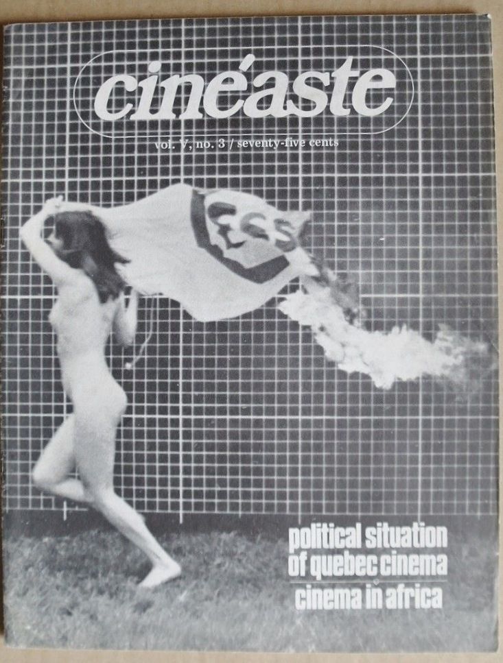 CINEASTE magazine side cover Issue 18 Vol 5 #3 June 1972