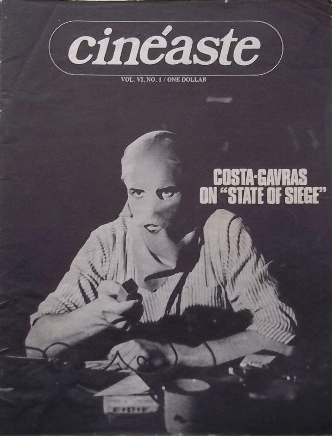 CINEASTE magazine side cover Issue 20 Vol 6 #1 March 1973