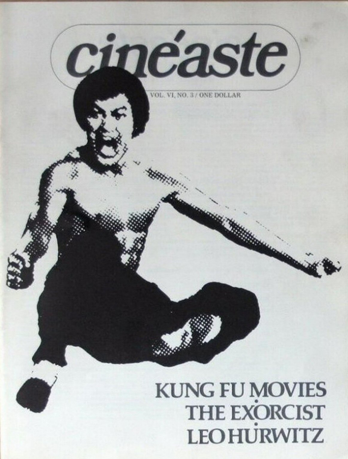 CINEASTE magazine side cover Issue 22  Vol 6 #3 March 1974