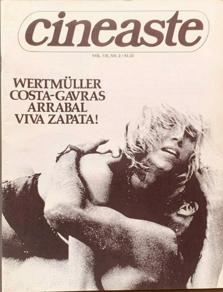 CINEASTE magazine side cover Issue 25 Vol 7 #2 March 1976
