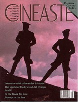 CINEASTE magazine side cover Issue 98 Vol 26 #3 June 2001