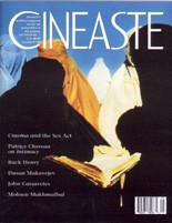 CINEASTE magazine side cover Issue 100 Vol 27 #1 December 2001