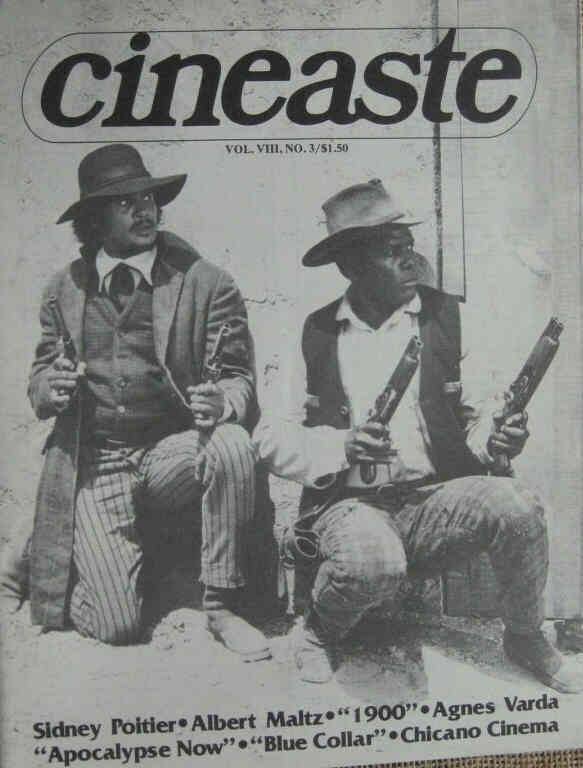 CINEASTE magazine side cover Issue 30 Vol 8 #3 December 1977