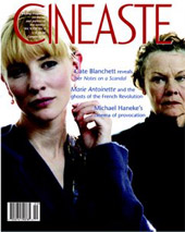 CINEASTE magazine side cover Issue 121  Vol 32 # 2  