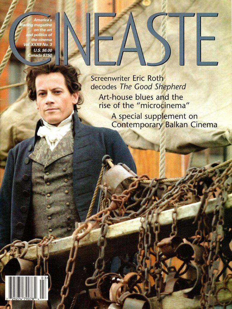 CINEASTE magazine side cover Issue 122  Vol 32 # 3  