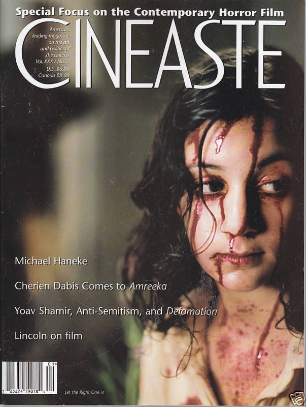 CINEASTE magazine side cover Issue 132  Vol 35 # 1  