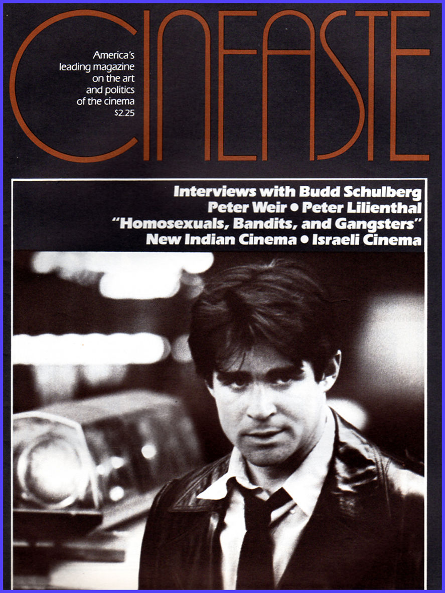 CINEASTE magazine side cover Issue 43 Vol 11 #4 March 1982