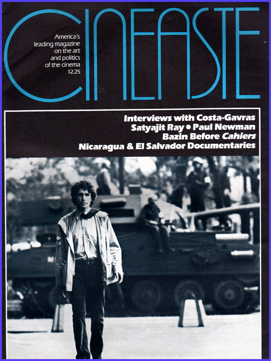 CINEASTE magazine side cover Issue 44 Vol 12 #1 June 1982