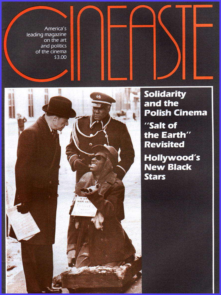 CINEASTE magazine side cover Issue 50 Vol 13 #3 June 1984