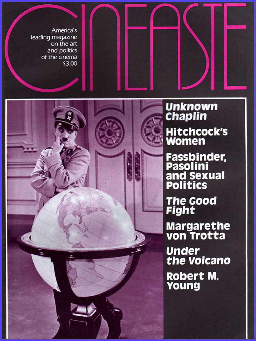 CINEASTE magazine side cover Issue 51 Vol 13 #4 October 1984