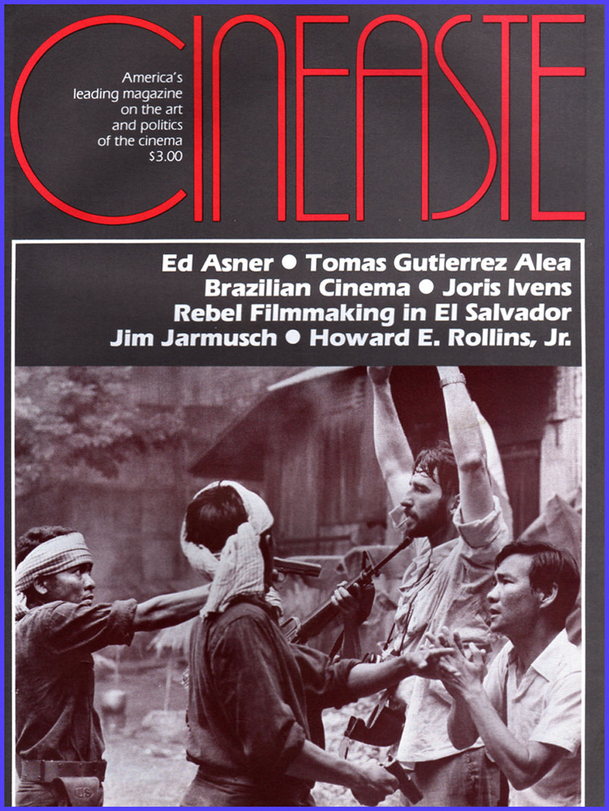 CINEASTE magazine side cover Issue 52 Vol 14 #1 May 1985