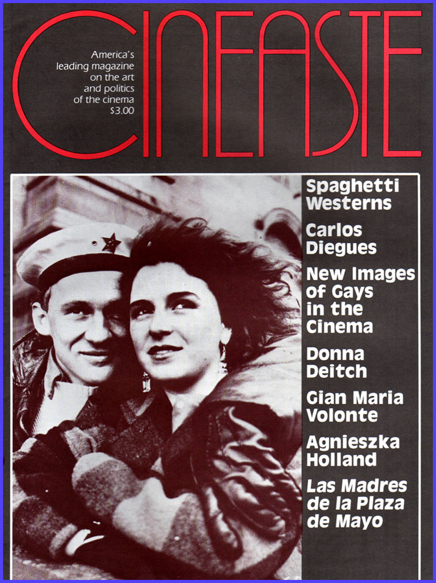 CINEASTE magazine side cover Issue 56 Vol 15 #1 September 1986