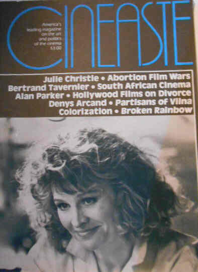 CINEASTE magazine side cover Issue 57 Vol 15 #2 December 1986