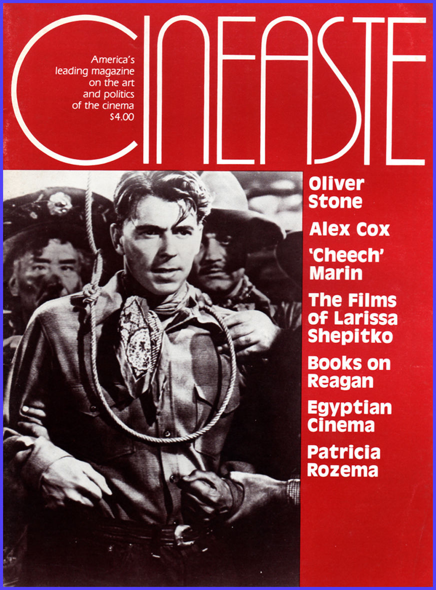 CINEASTE magazine side cover Issue 61 Vol 16 #3 May 1988