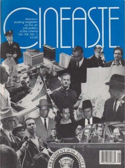 CINEASTE magazine side cover Issue 71  Vol 19 #1 May 1992
