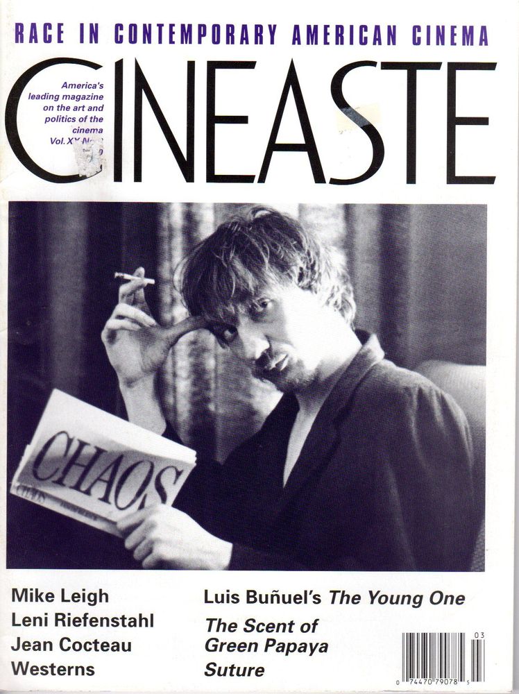 CINEASTE magazine side cover Issue 76  Vol 20 #3 April 1994