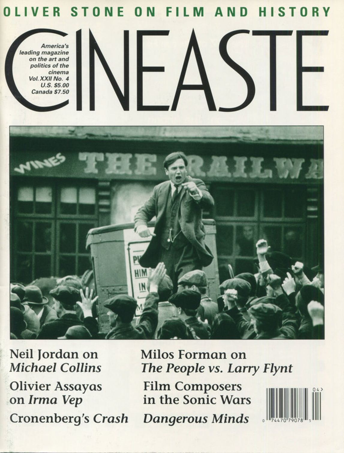CINEASTE magazine side cover Issue 84 Vol 22 #4 March 1997